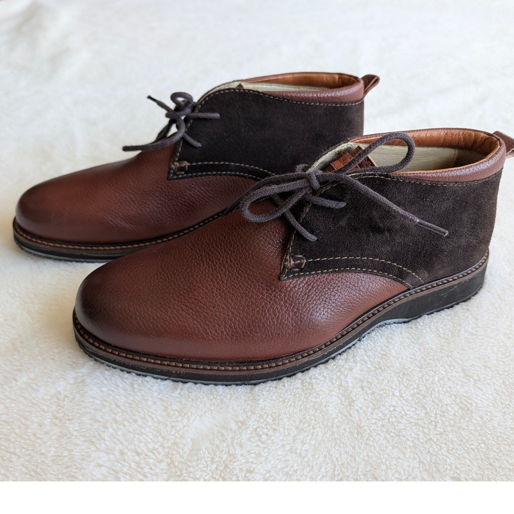 Tommy Bahama Elijah Men's Brown Leather Suede Chukka Boots Size 7.5 M